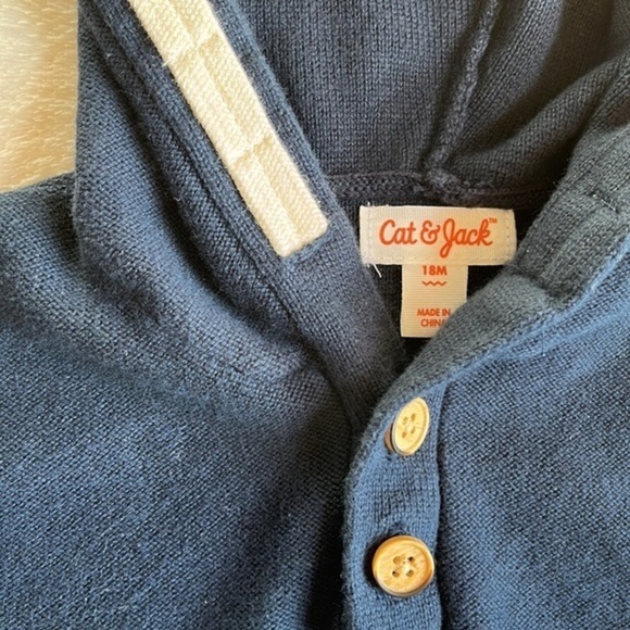 Cat & Jack Hooded Sweater - 18 Months - Picture 3 of 5